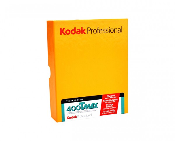 Kodak T-MAX 400 sheet film 4x5" (10.2x12.7cm) 50 sheets
